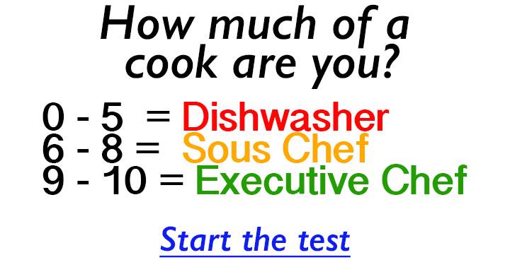 Test your cooking skills in this fun trivia about food