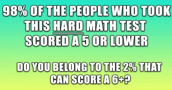 Mathematics Test